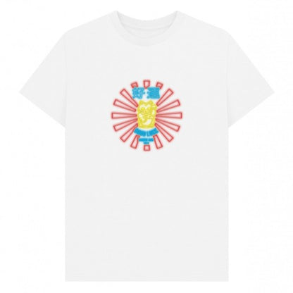 Front - TORC Unisex Adult Neon Lucky Cat Ramen T-Shirt