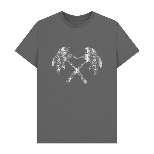 Front - Trainer Spotter Unisex Adult Snakeskin Cross Palms T-Shirt