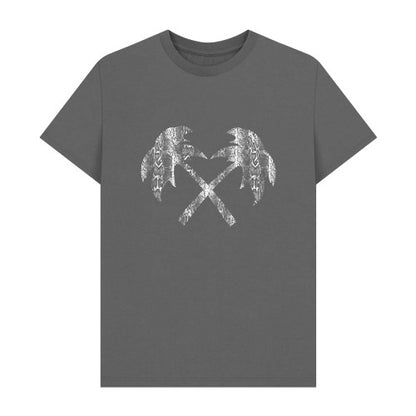 Front - Trainer Spotter Unisex Adult Snakeskin Cross Palms T-Shirt