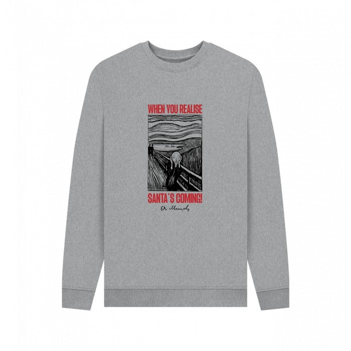 Front - Apoh Unisex Adult Munch Santa´s Coming Sweatshirt