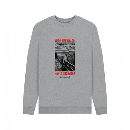 Front - Apoh Unisex Adult Munch Santa´s Coming Sweatshirt
