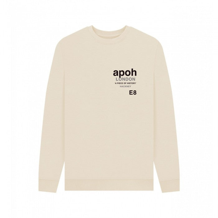 Front - Apoh Unisex Adult Hackney Slogan Sweatshirt