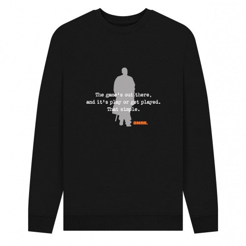 Front - The Wire Unisex Adult The Game´s Out There Sweatshirt
