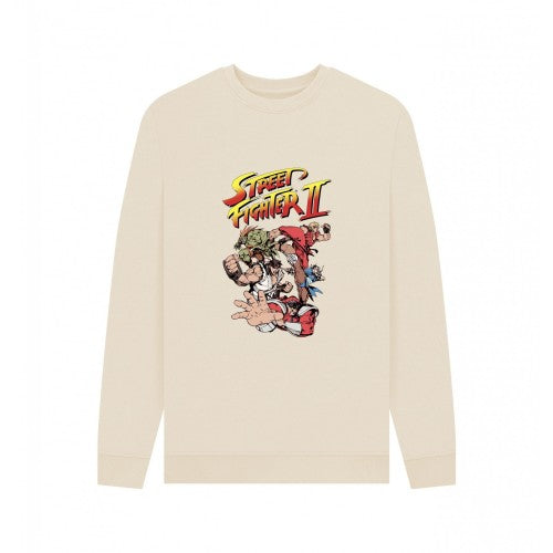 Front - Street Fighter 2 Unisex Adult Group Sweatshirt