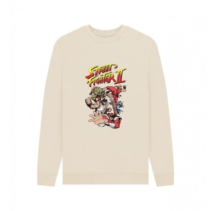 Front - Street Fighter 2 Unisex Adult Group Sweatshirt