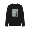 Front - Apoh Unisex Adult Banksy Christmas Tree Sweatshirt