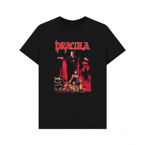 Front - Horror Line Unisex Adult Lives! Dracula T-Shirt