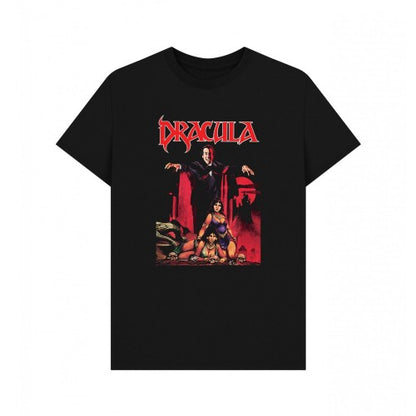 Front - Horror Line Unisex Adult Lives! Dracula T-Shirt