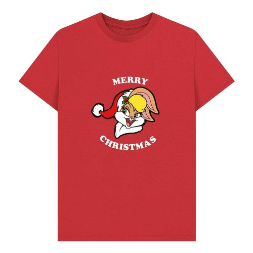 Front - Looney Tunes Unisex Adult Lola Bunny Christmas T-Shirt