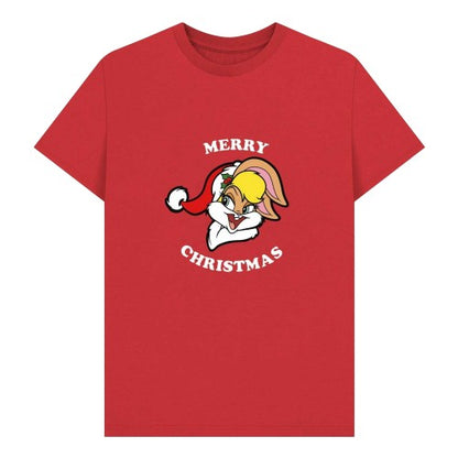 Front - Looney Tunes Unisex Adult Lola Bunny Christmas T-Shirt