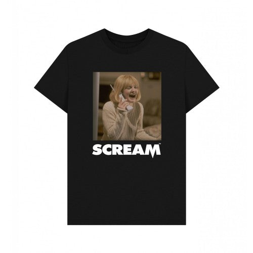 Front - Scream Unisex Adult Phone T-Shirt