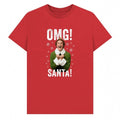 Front - Elf Unisex Adult OMG Santa Graphic T-Shirt