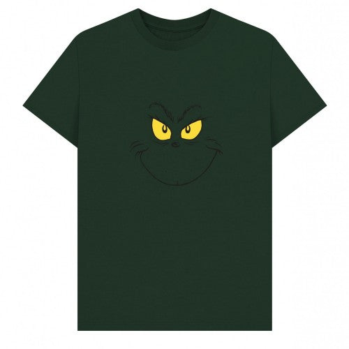 Front - The Grinch Unisex Adult Smile T-Shirt