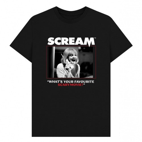 Front - Scream Unisex Adult What´s Your Favourite Scary Movie? Graphic T-Shirt