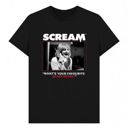 Front - Scream Unisex Adult What´s Your Favourite Scary Movie? Graphic T-Shirt