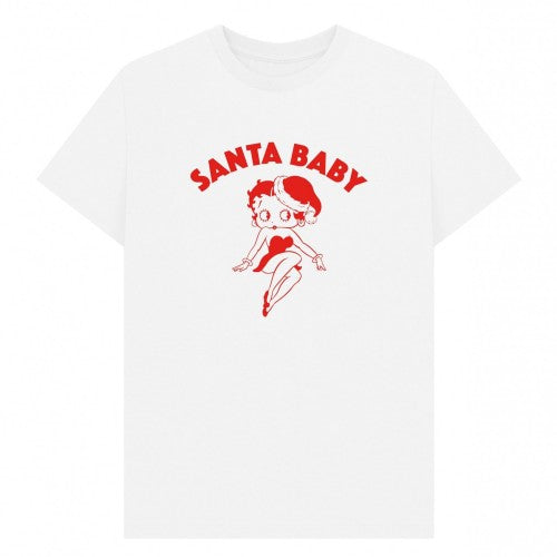 Front - Betty Boop Unisex Adult Santa Baby Graphic T-Shirt