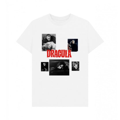 Front - Horror Line Unisex Adult Dracula Movie Scene T-Shirt