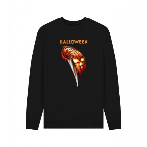 Front - Halloween Unisex Adult Movie Poster Sweatshirt