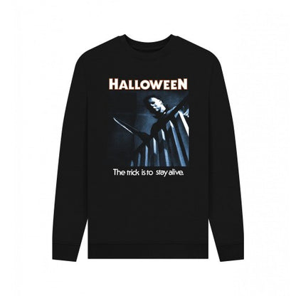 Front - Halloween Unisex Adult Trick To Stay Alive Sweatshirt