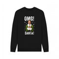 Front - Elf Unisex Adult OMG Santa Sweatshirt