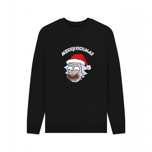 Front - Rick And Morty Unisex Adult Merry Rickmas Sweatshirt