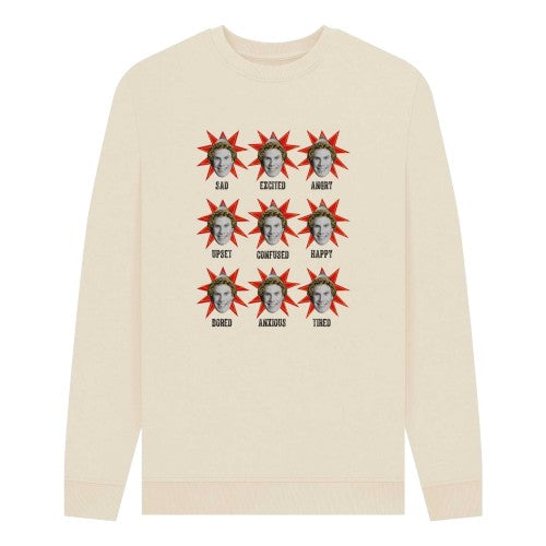 Front - Elf Unisex Adult Moods Sweatshirt