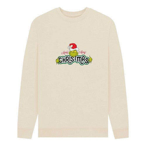 Front - The Grinch Unisex Adult Christmas Sweatshirt
