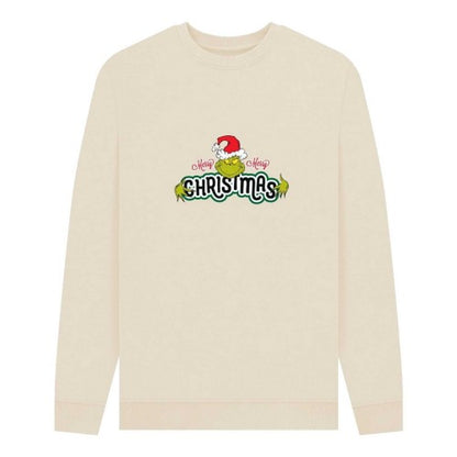 Front - The Grinch Unisex Adult Christmas Sweatshirt