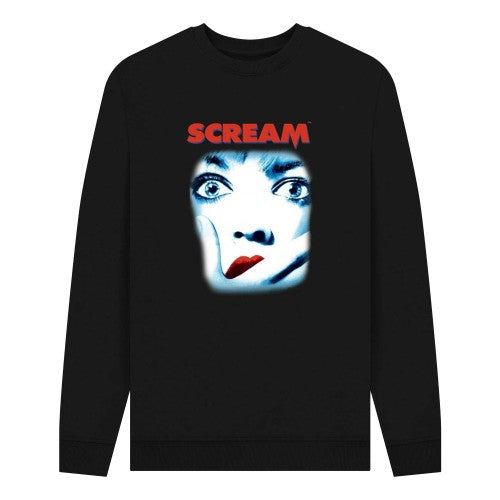 Front - Scream Unisex Adult Movie Poster Sweatshirt