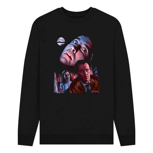Front - Horror Line Unisex Adult Dracula Sweatshirt