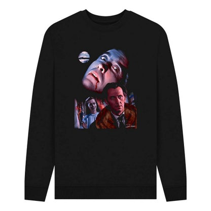 Front - Horror Line Unisex Adult Dracula Sweatshirt