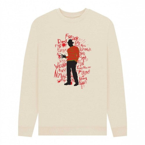 Front - A Nightmare On Elm Street Unisex Adult Freddy Krueger Sweatshirt
