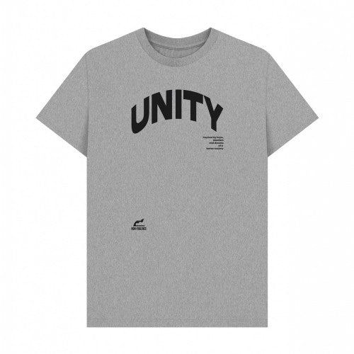 Athletic Grey-Athletic Grey - Front - Park London Unisex Adult Unity Non-Violence Project T-Shirt