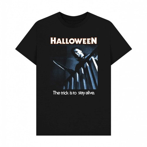 Front - Halloween Unisex Adult Trick To Stay Alive Graphic T-Shirt