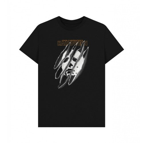Black-Black - Front - Halloween Unisex Adult Slashed T-Shirt