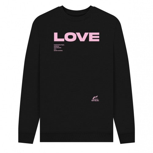 Front - Park London Unisex Adult Love Non-Violence Project Sweatshirt