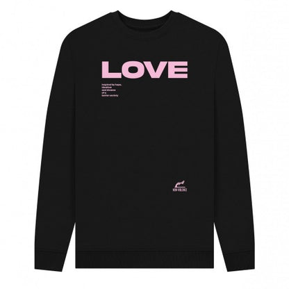 Front - Park London Unisex Adult Love Non-Violence Project Sweatshirt