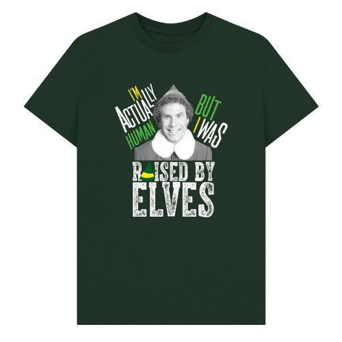 Front - Elf Unisex Adult I´m Actually Human T-Shirt