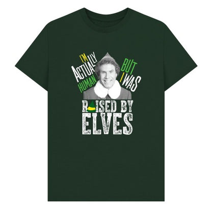 Front - Elf Unisex Adult I´m Actually Human T-Shirt