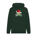 Front - The Grinch Unisex Adult Santa Hat Stars Hoodie