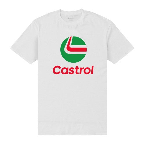 Front - Castrol Unisex Adult Stack T-Shirt