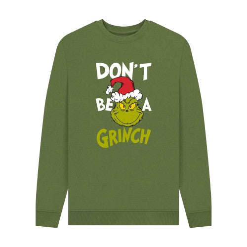 Front - The Grinch Unisex Adult Don´t Be A Grinch Graphic Sweatshirt