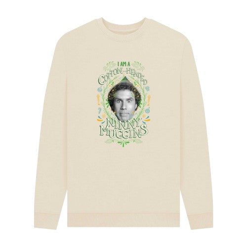 Front - Elf Unisex Adult Cotton Headed Ninny Muggins Sweatshirt