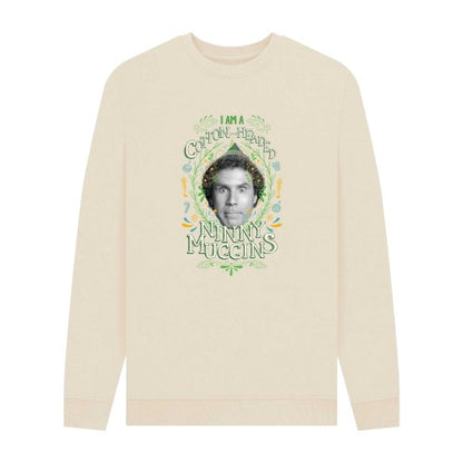Front - Elf Unisex Adult Cotton Headed Ninny Muggins Sweatshirt
