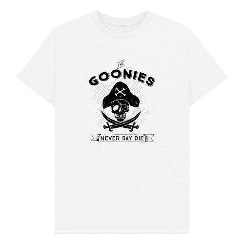 Front - The Goonies Unisex Adult Never Say Die Graphic T-Shirt