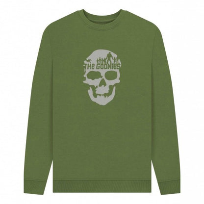 Front - The Goonies Unisex Adult Graphic Skull Sweatshirt