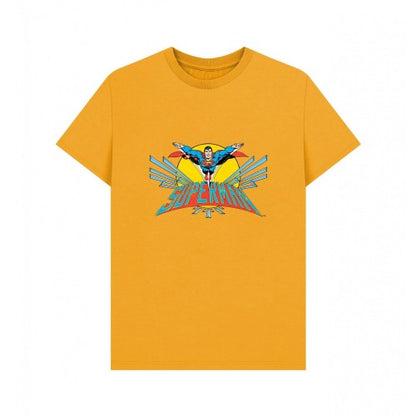 Front - Superman Unisex Adult Official Flying T-Shirt