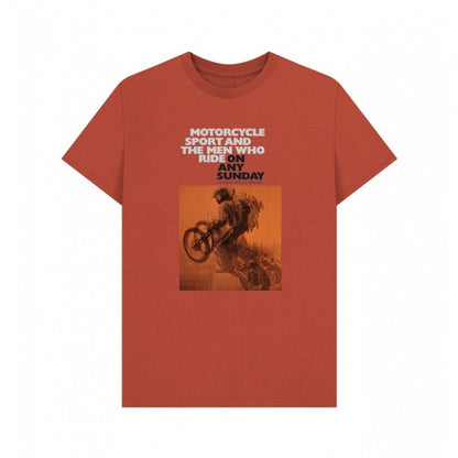 Front - On Any Sunday Unisex Adult Movie Poster T-Shirt