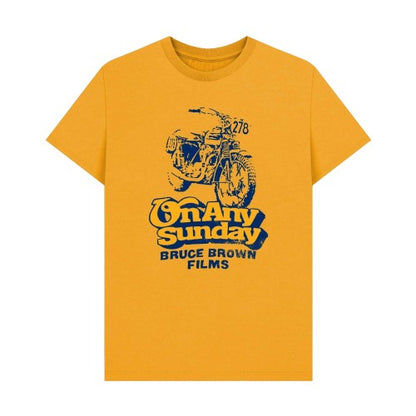 Front - On Any Sunday Unisex Adult Bruce Brown Motorsport Graphic Print T-Shirt
