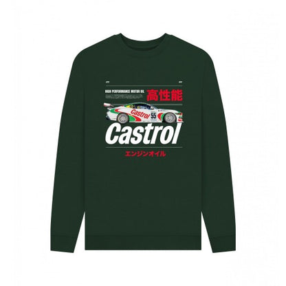 Front - Castrol Unisex Adult Bold Retro Car Sweatshirt
